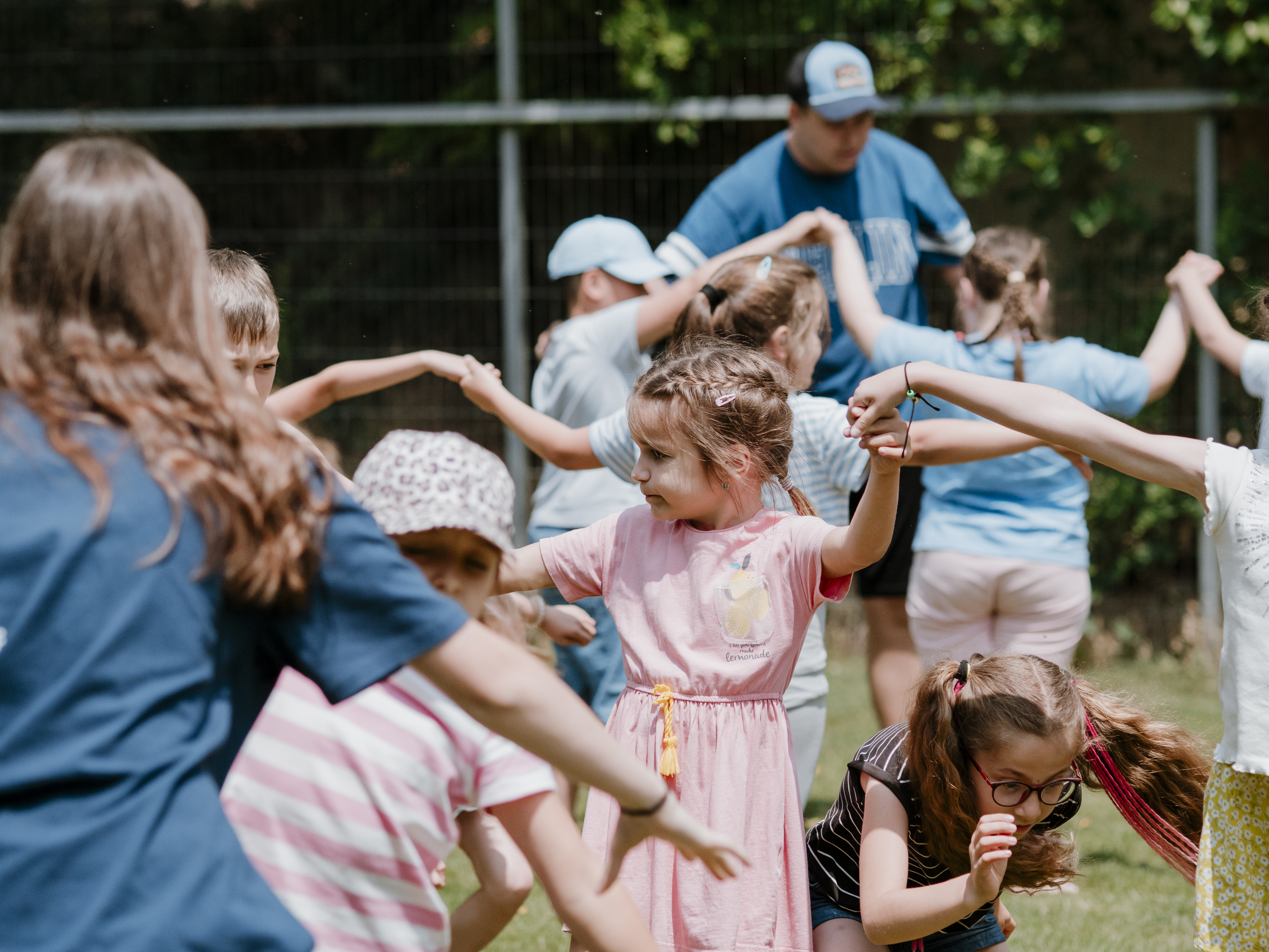 Picture of line of kids facing the other direction